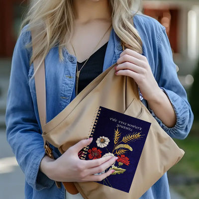 ব্যবসায়িক পারফরম্যান্সের জন্য এমবসড ডিজাইন টেকনিক স্পাইরাল হার্ডকভার নোটবুক