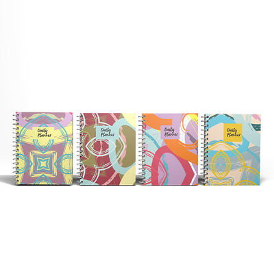 লোগো প্রিন্টিং স্পাইরাল হার্ডকভার নোটবুক, ১০০ পৃষ্ঠা, টেকসই স্পাইরাল বাইন্ডিং, ব্যবসা সম্মেলন এবং কর্মশালার জন্য উপযুক্ত