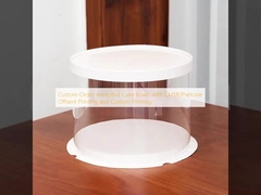 কাস্টম অর্ডার সিএমওয়াইকে / প্যানটোন অফসেন্ট প্রিন্টিং এবং কাস্টম প্রিন্টিং সহ কেক বাক্স গ্রহণ করা হয়