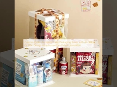 কাস্টম অর্ডার এআই সিডিআর বা পিডিএফ ডিজাইনের প্রয়োজনীয়তা এবং ম্যাট ল্যামিনেশন সহ কেক প্যাকেজিং বাক্স গ্রহণ করা হয়