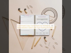 কাস্টমাইজড কালার স্পাইরাল হার্ডকভার নোটবুক, লোগো প্রিন্টিং এবং কাগজের সাথে ব্যক্তিগতকরণ বিকল্প