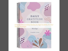 আপনার নকশা কৌশল জন্য উচ্চ স্থায়িত্ব এমবসড ব্যক্তিগতকৃত নোটবুক