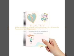 উৎপাদনশীলতা এবং সংগঠনের জন্য মনোক্রোম কালার স্কিমে A5 ব্যক্তিগতকৃত নোটবুক