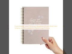 কাস্টমাইজযোগ্য স্পাইরাল হার্ডকভার নোটবুক A5, উজ্জ্বল রঙের স্কিম এবং ব্যক্তিগতকৃত লোগো প্রিন্টিং বিকল্প
