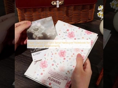 পেশাদারদের প্রয়োজনীয়তার জন্য কাগজের বিন্যাস ডট-গ্রিড স্পাইরাল হার্ডকভার নোটবুক