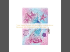 ভ্রমণ ব্যবহারের পরিস্থিতি উচ্চ স্থায়িত্বের স্পাইরাল হার্ডকভার নোটবুক, এমবসড ডিজাইন কৌশল সহ