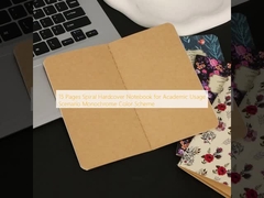 একাডেমিক ব্যবহারের জন্য ১৫ পৃষ্ঠার স্পাইরাল হার্ডকভার নোটবুক, একরঙা রঙের স্কিম