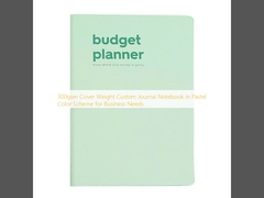 ব্যবসায়িক প্রয়োজনে প্যাস্টেল রঙের স্কিমে ৩০০ জিএসএম কভার ওজন সহ কাস্টম জার্নাল নোটবুক