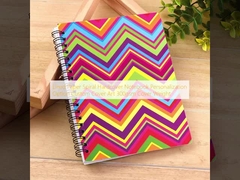 আচ্ছাদিত কাগজ স্পাইরাল হার্ডকভার নোটবুক ব্যক্তিগতকরণ বিকল্প কাস্টম কভার আর্ট 300gsm কভার ওজন