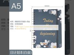 100 পৃষ্ঠার কাস্টম জার্নাল নোটবুক, যা তৈরি-থেকে-অর্ডার স্পাইরাল বাইন্ডিং সহ