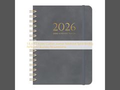 ৫.৮ X ৮.৩ ইঞ্চি কাস্টম জার্নাল নোটবুক, ব্যবসার প্রয়োজনীয়তার জন্য উপযুক্ত স্পাইরাল বাইন্ডিং