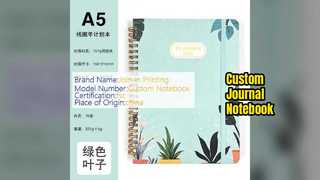 কাস্টম জার্নাল নোটবুক সাদা পৃষ্ঠা মার্জিত নকশা