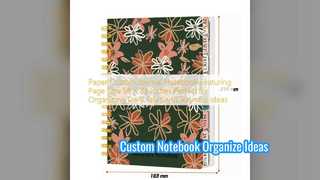 কাস্টম জার্নাল নোটবুক দ্রুত ধারণা সংগঠিত