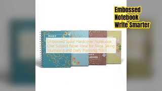 নোট ও জার্নালিংয়ের জন্য এমবসড স্পাইরাল নোটবুক